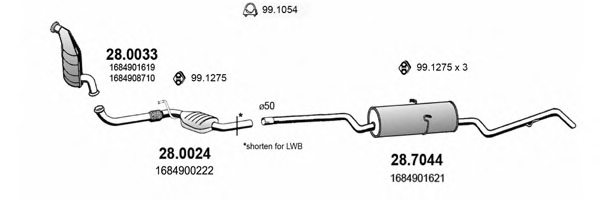 ASSO ART3983 Exhaust System